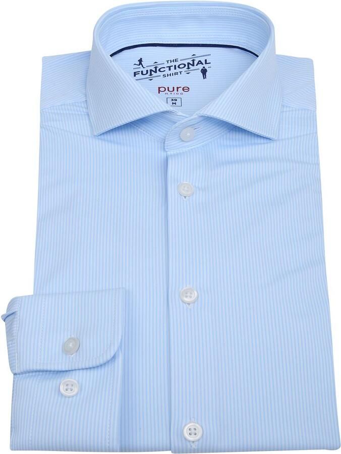 Pure H.Tico The Functional Shirt Strepen Blauw - Foto 2