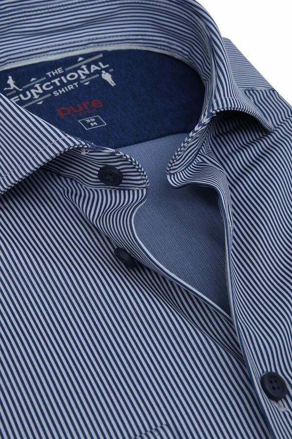 Pure H.Tico The Functional Shirt Strepen Navy - Foto 3