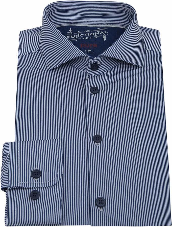 Pure H.Tico The Functional Shirt Strepen Navy - Foto 2