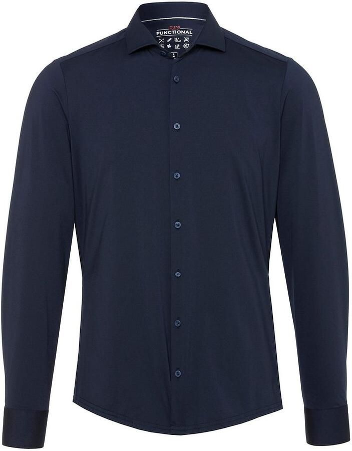 Pure Overhemd Functional Donkerblauw