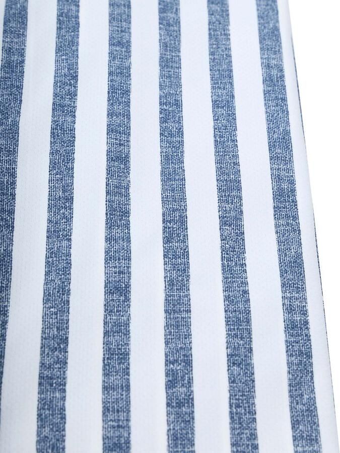 Pure Overhemd Lange Mouw Shirt Linen Optics Streep Blauw - Foto 2