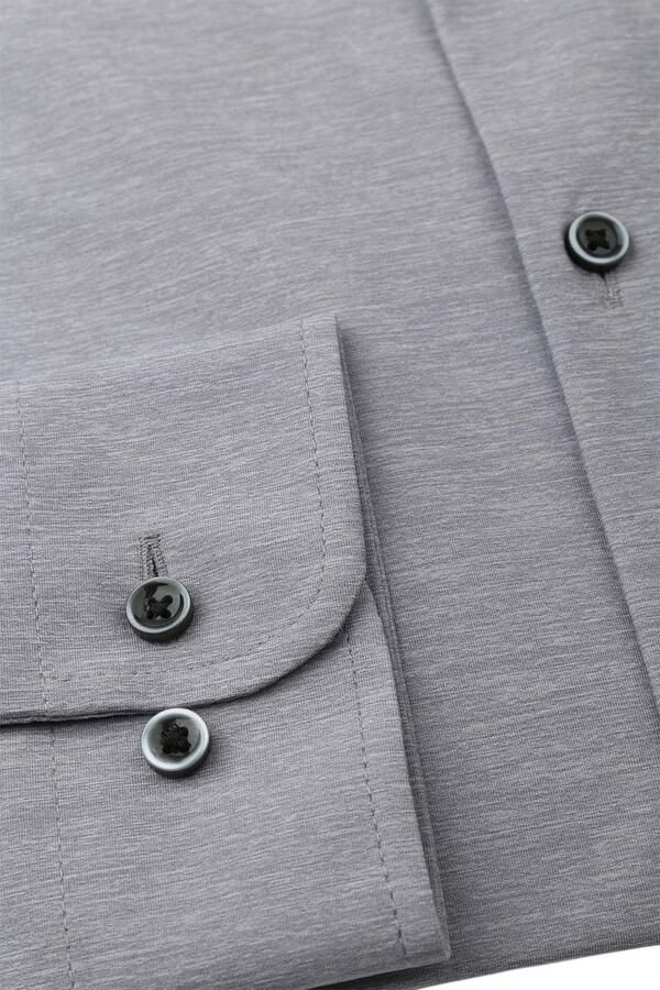 Pure Overhemd Lange Mouw Shirt Melange Grey - Foto 3