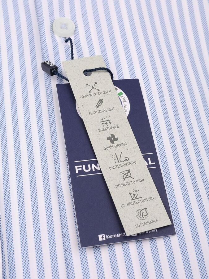 Pure Shirt Streep Blauw - Foto 3