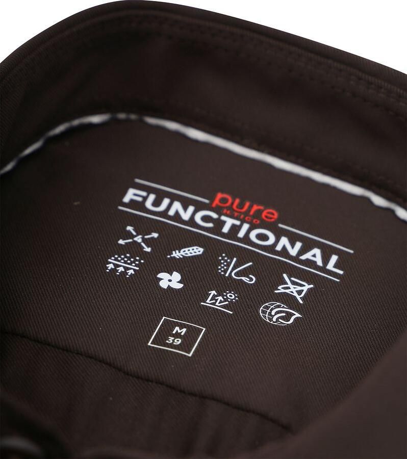Pure The Functional Shirt Donkerbruin - Foto 2