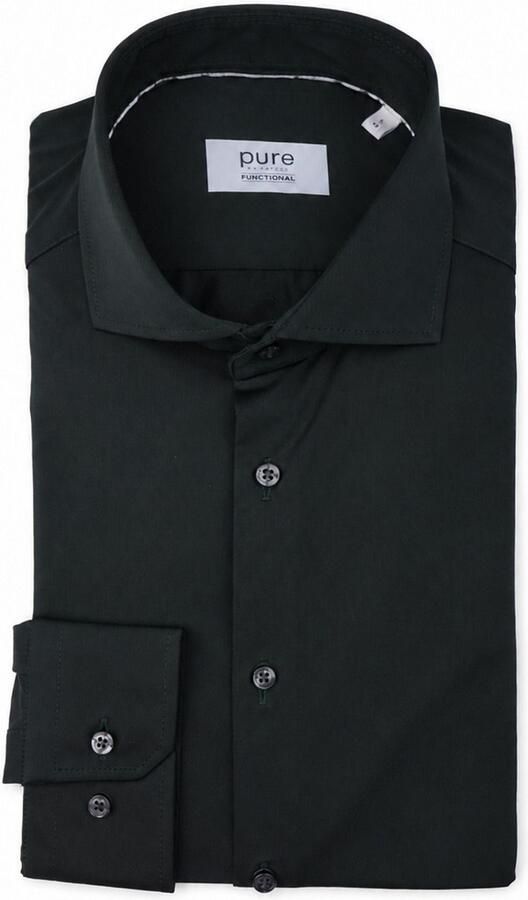 Pure Overhemd Lange Mouw The Functional Shirt Forest Groen