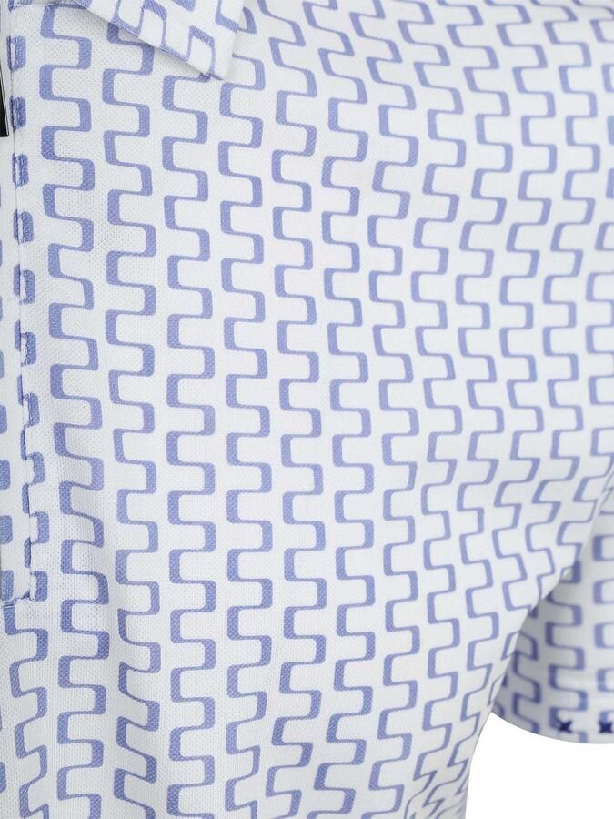 R2 Amsterdam Half Zip Polo Wit Print - Foto 2