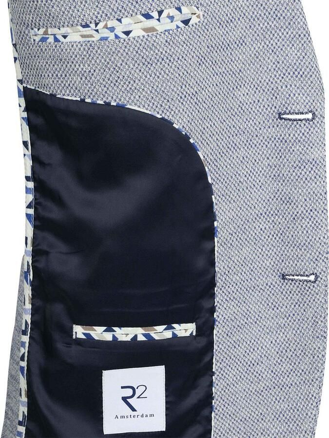 R2 Amsterdam Knitted Colbert Blauw - Foto 3
