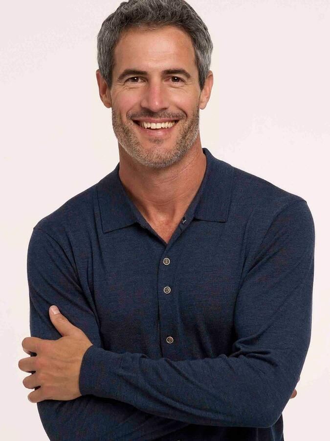 R2 Amsterdam Knitted Pull Shirt Merino Navy