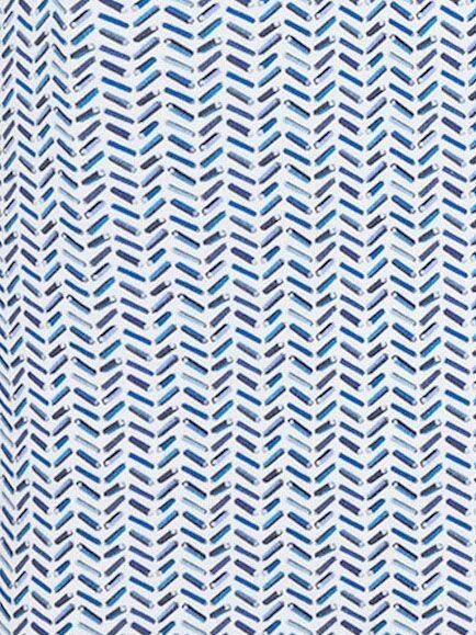 R2 Amsterdam Polo Piqué Print Blauw - Foto 2