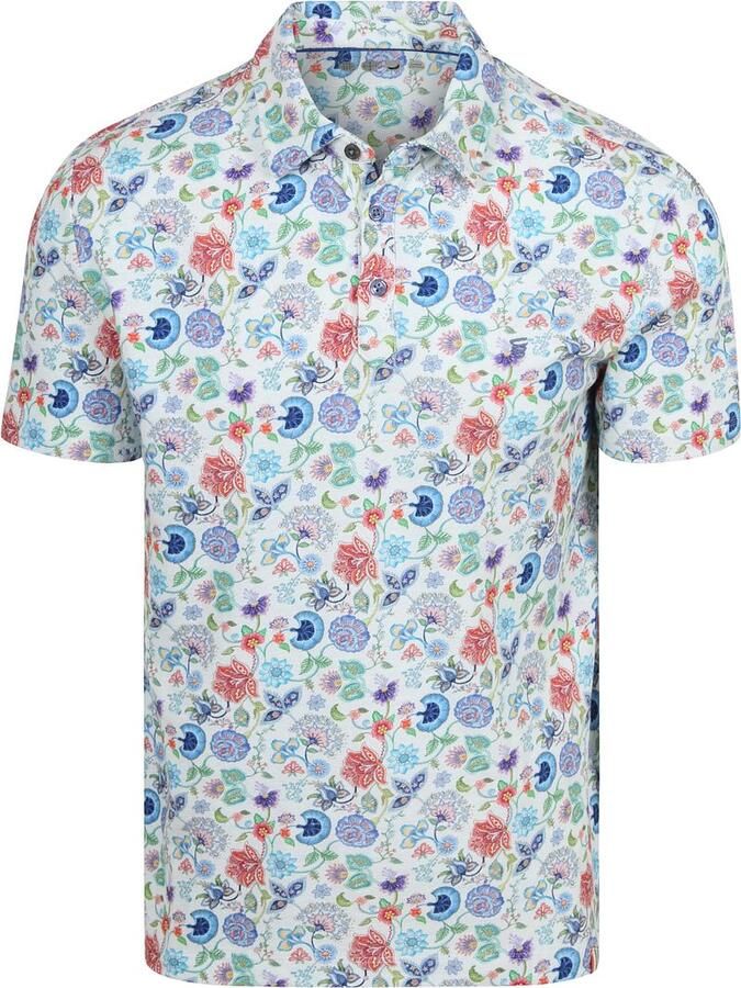 R2 Amsterdam Polo Print Multicolor