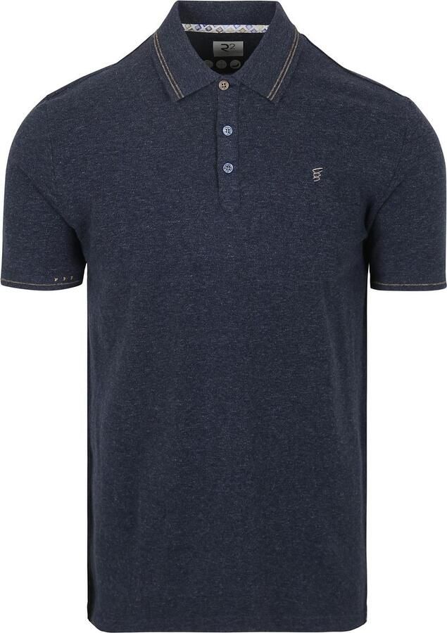 R2 Amsterdam Polo Soft Solid Blue