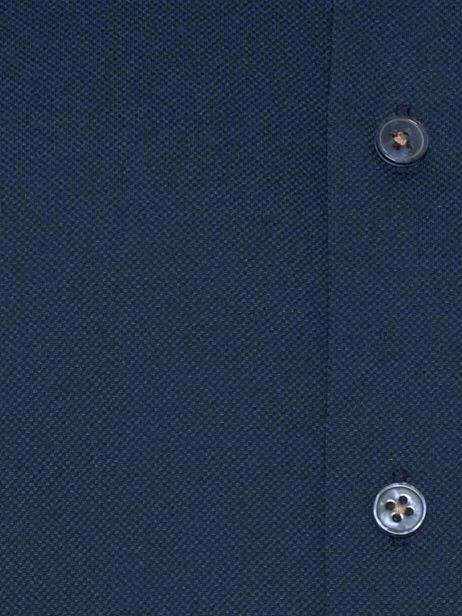 R2 Amsterdam R2 Japanese Knitted Overhemd Korte Mouwen Navy - Foto 2