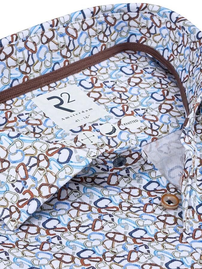 R2 Amsterdam R2 Knitted Overhemd Carabiner Multicolour - Foto 2