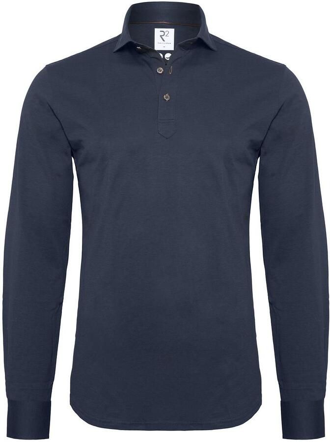 R2 Amsterdam R2 Long Sleeve Polo Jersey Navy
