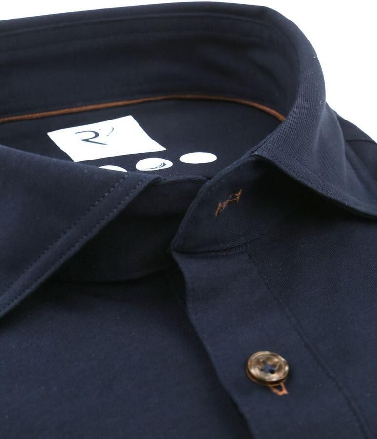R2 Amsterdam R2 Long Sleeve Polo Jersey Navy - Foto 2