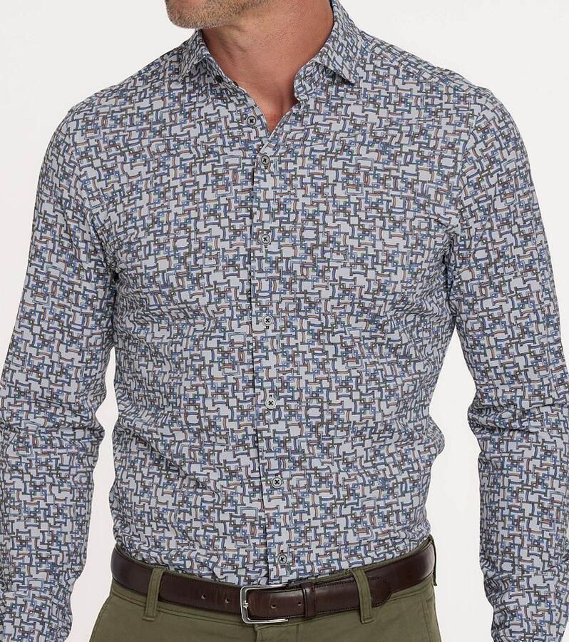 R2 Amsterdam R2 Overhemd Knitted Print Multicolour - Foto 3