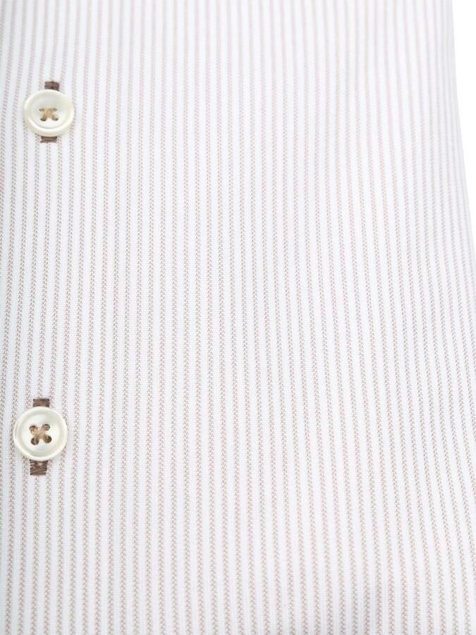 R2 Amsterdam R2 Overhemd Knitted Stripes Beige - Foto 2