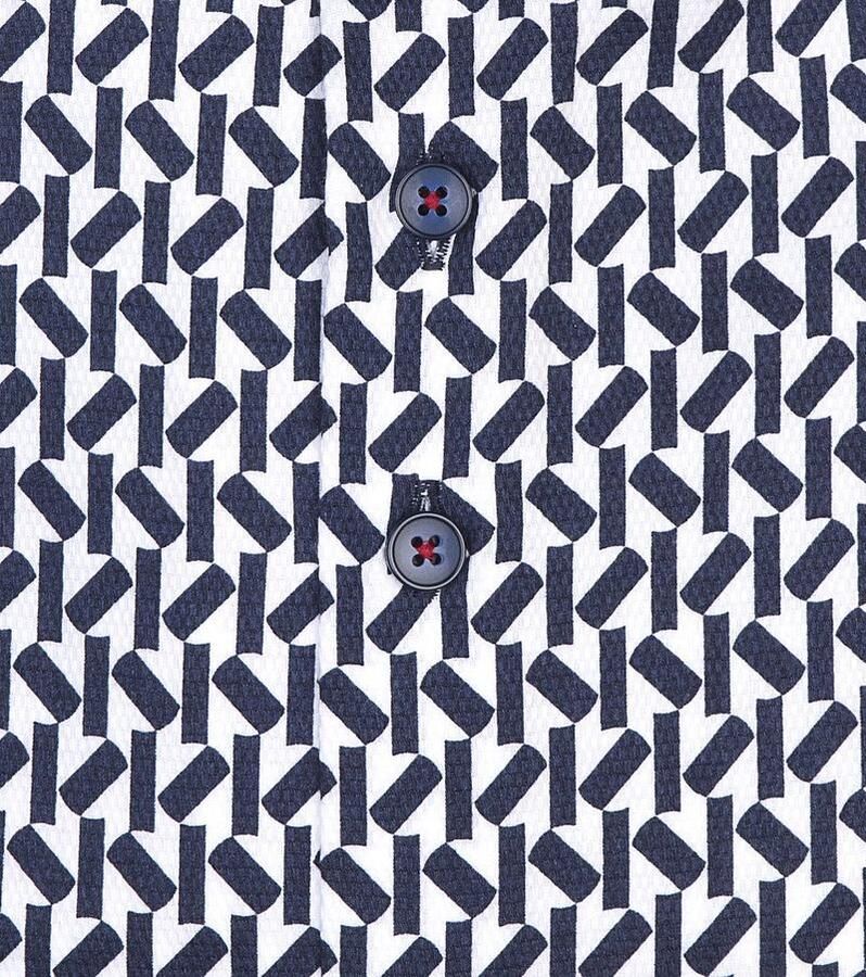 R2 Amsterdam R2 Overhemd Print Navy - Foto 3