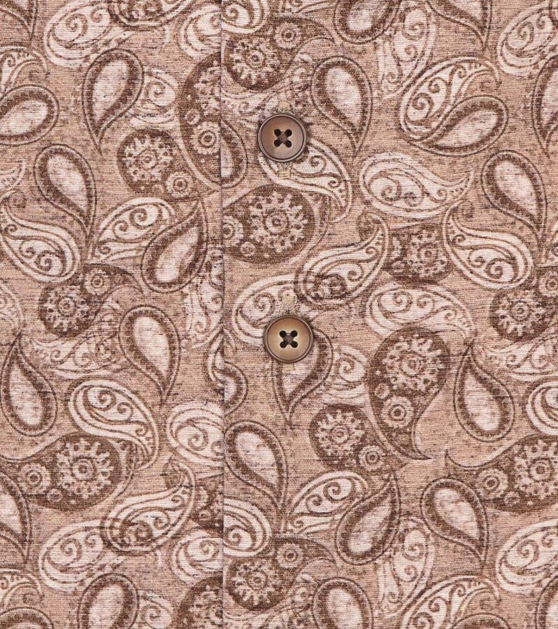 R2 Amsterdam R2 Overhemd Stretch Paisley Beige - Foto 2