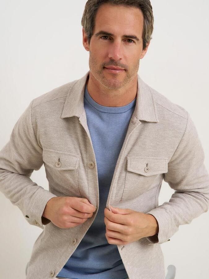 R2 Amsterdam R2 Overshirt Beige