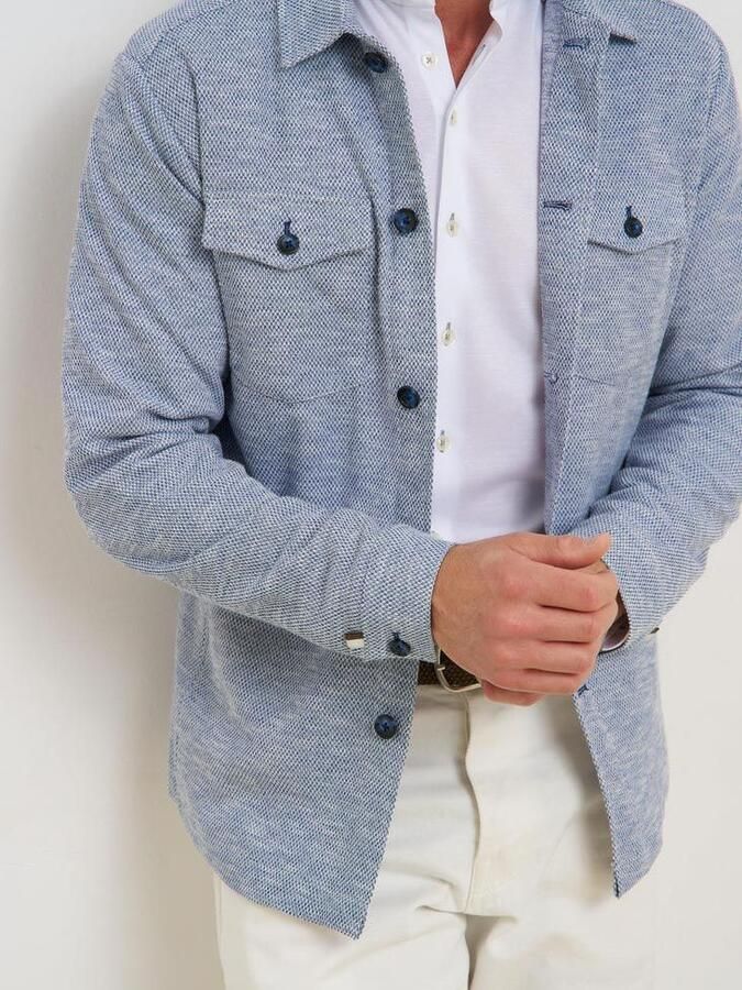 R2 Amsterdam R2 Overshirt Blauw