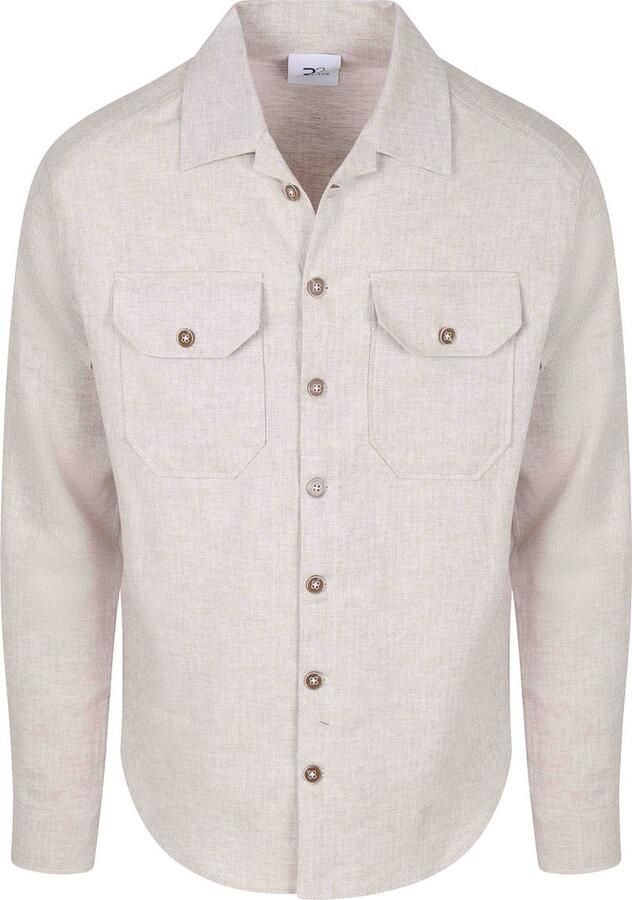 R2 Amsterdam R2 Overshirt Linen Cotton Beige