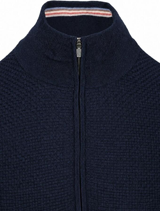 R2 Amsterdam R2 Pullover Half Zip Structured Navy