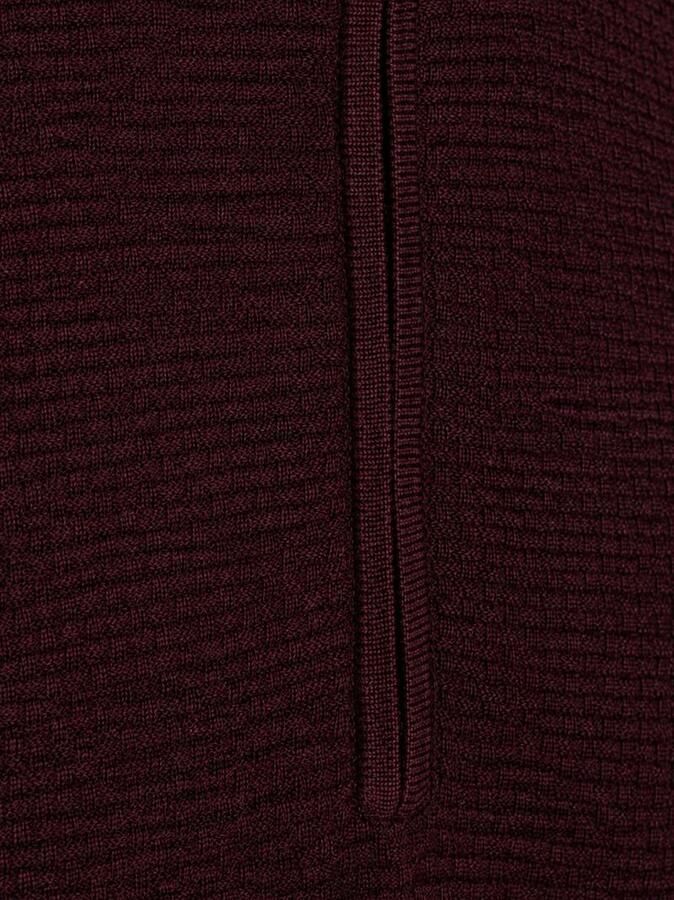 R2 Amsterdam R2 Pullover Half Zip Structured Bordeaux - Foto 2