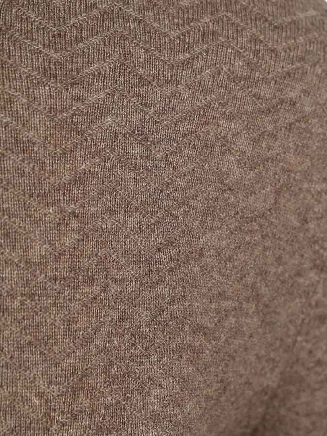 R2 Amsterdam R2 Pullover Halfzip Weave Structure Taupe - Foto 4