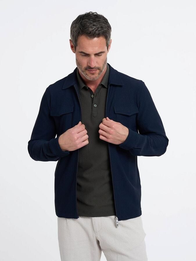 R2 Amsterdam R2 Travel Overshirt Navy - Foto 2
