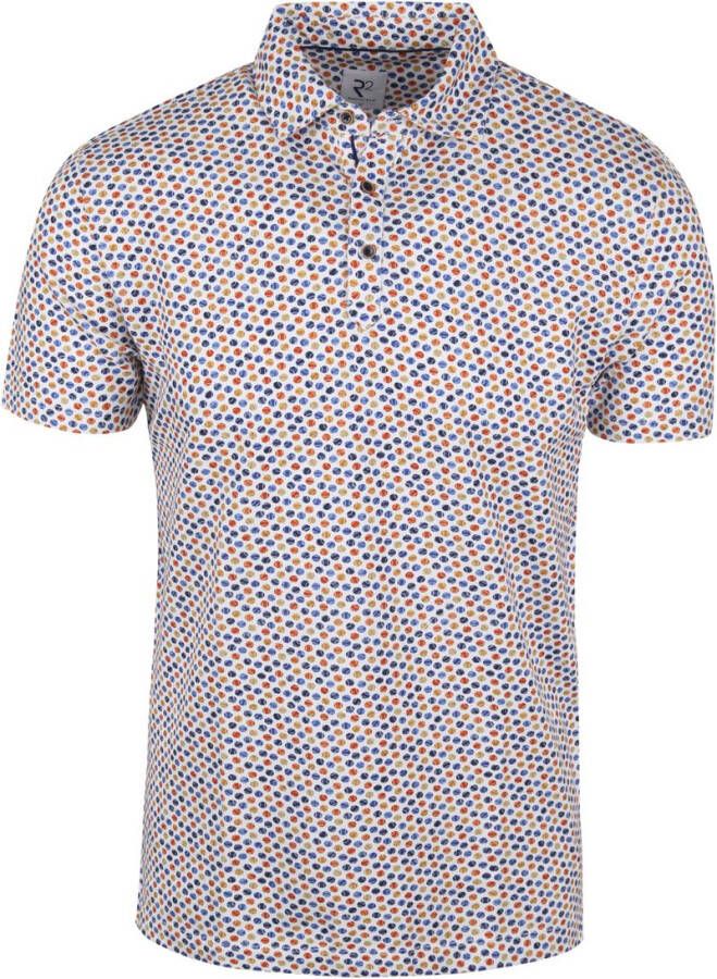R2 Amsterdam R2 Polo Meerkleurige Ballenprint Meerkleurig Heren