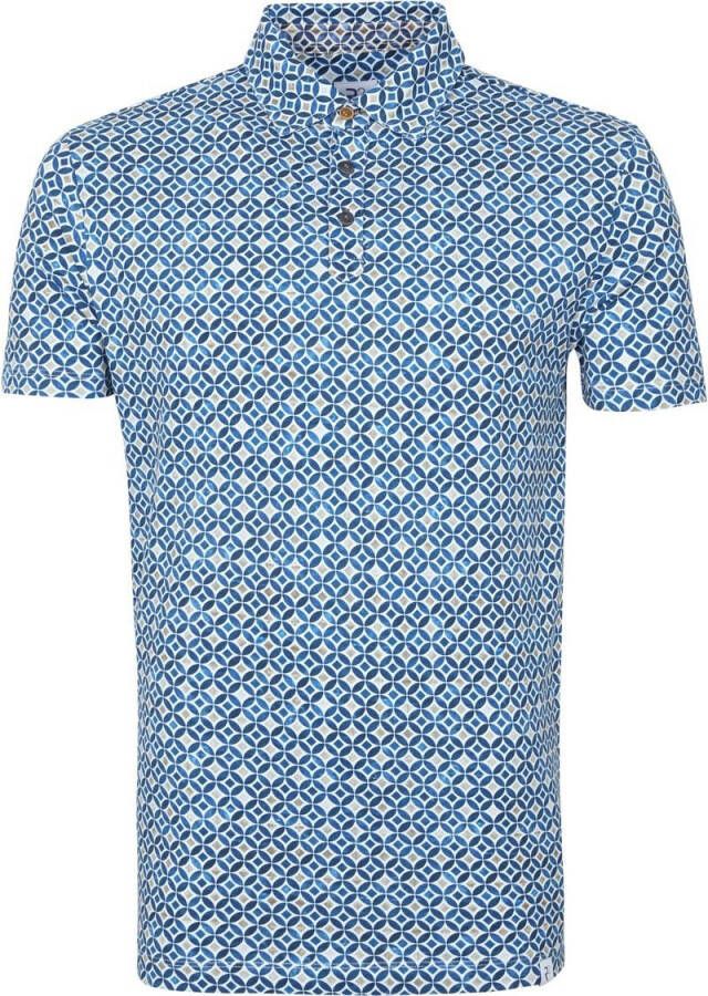 R2 Amsterdam R2 Polo Multicolour Sparkle Blauw
