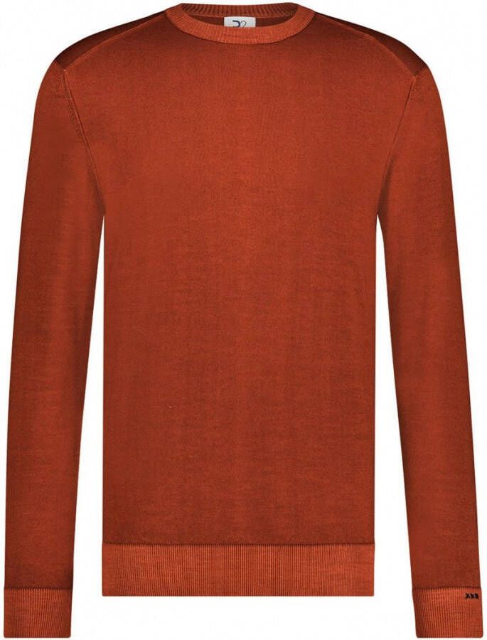 R2 Amsterdam R2 Pullover Wol O-Hals Oranje