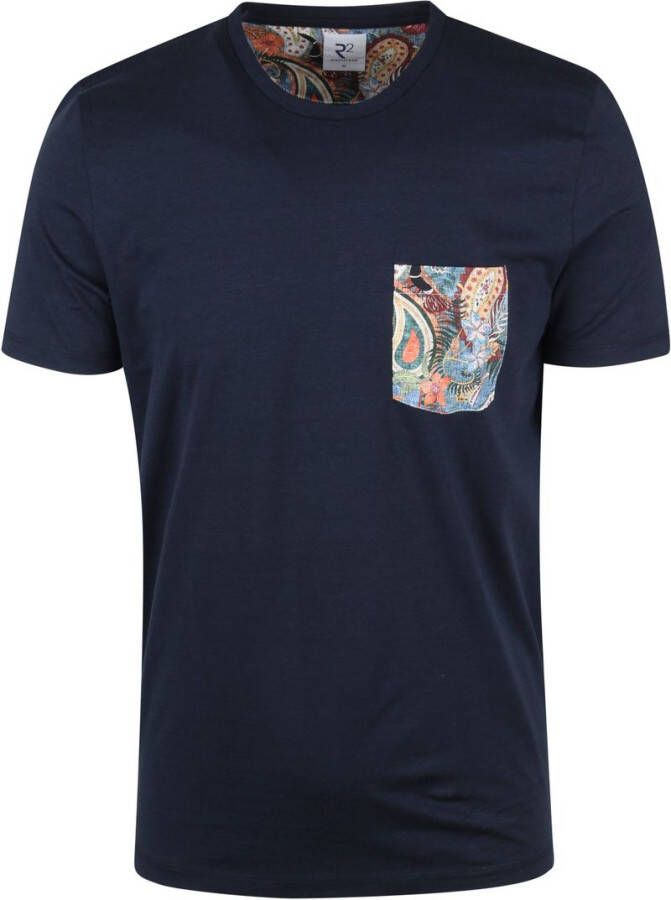 R2 Amsterdam R2 T-Shirt Donkerblauw