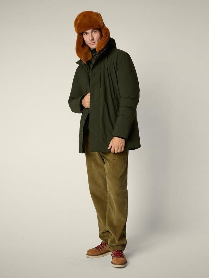 Save the Duck Jas Sesle Hood Olive