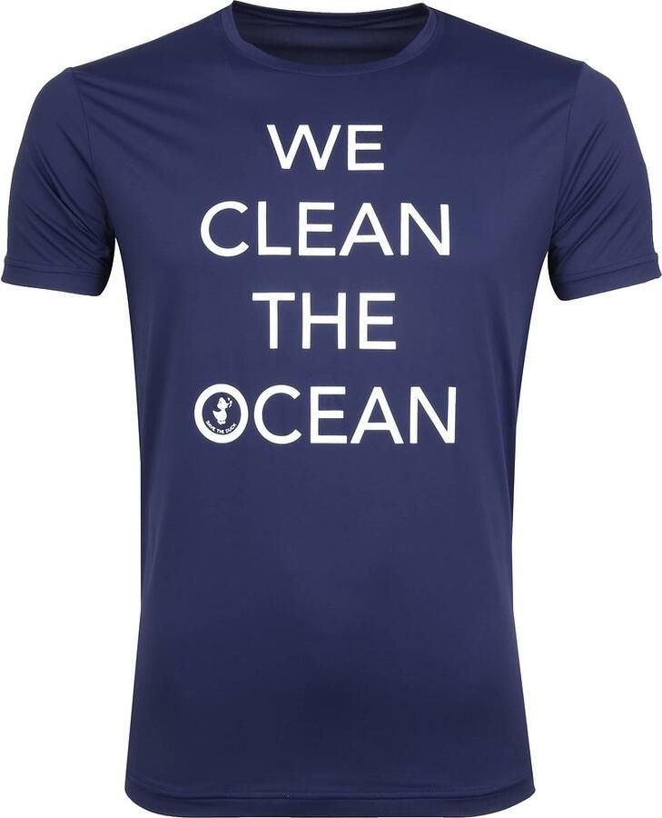 Save The Duck T-shirt Navy Stretch Tekst - Foto 2