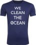 Save The Duck T-shirt Navy Stretch Tekst - Thumbnail 1