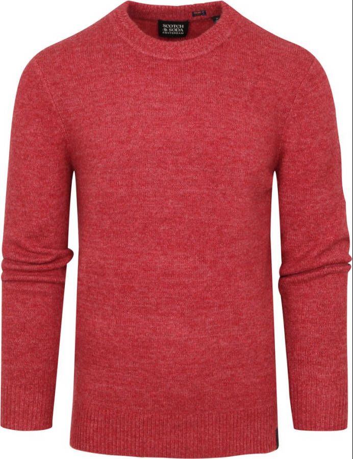 Scotch and Soda Pullover Mix Wol Melange Rood