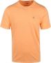 Scotch & Soda Oranje T-shirt Garment-dyed Crewneck Tee With Embroidery Logo - Thumbnail 2