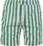 SCOTCH & SODA Heren Zwembroeken Mid Length Batik Stripe Printed Swimshort Groen - Thumbnail 2