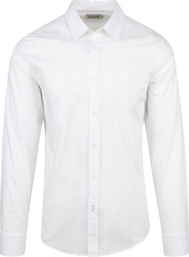 Scotch and Soda Slim-Fit Overhemd Wit