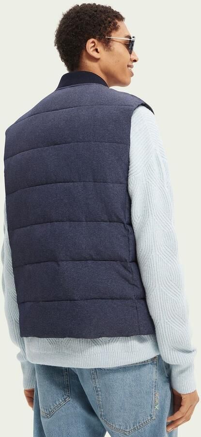 Scotch & Soda Trainingsjack Scotch & Soda Bomber Bodywarmer Donkerblauw - Foto 3