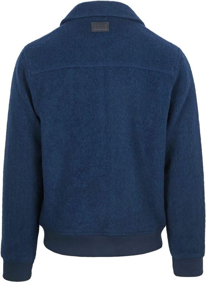 Scotch & Soda Sweater Scotch & Soda Bomberjack Wool Blend Royal Blauw - Foto 3