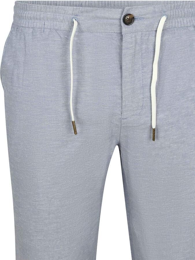 Scotch and Soda Chino Warren Cotton Linen Blauw - Foto 5