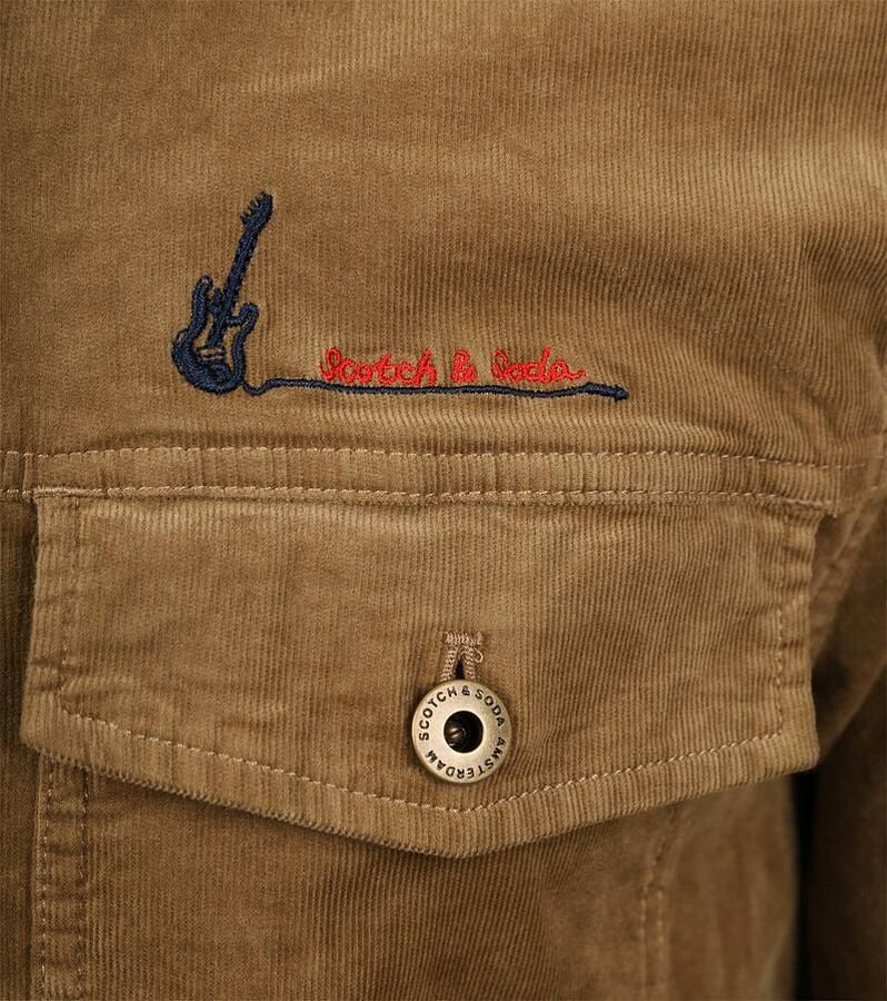 Scotch and Soda Corduroy Overshirt Bruin - Foto 2