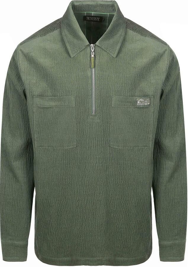 Scotch and Soda Corduroy Shirt Groen