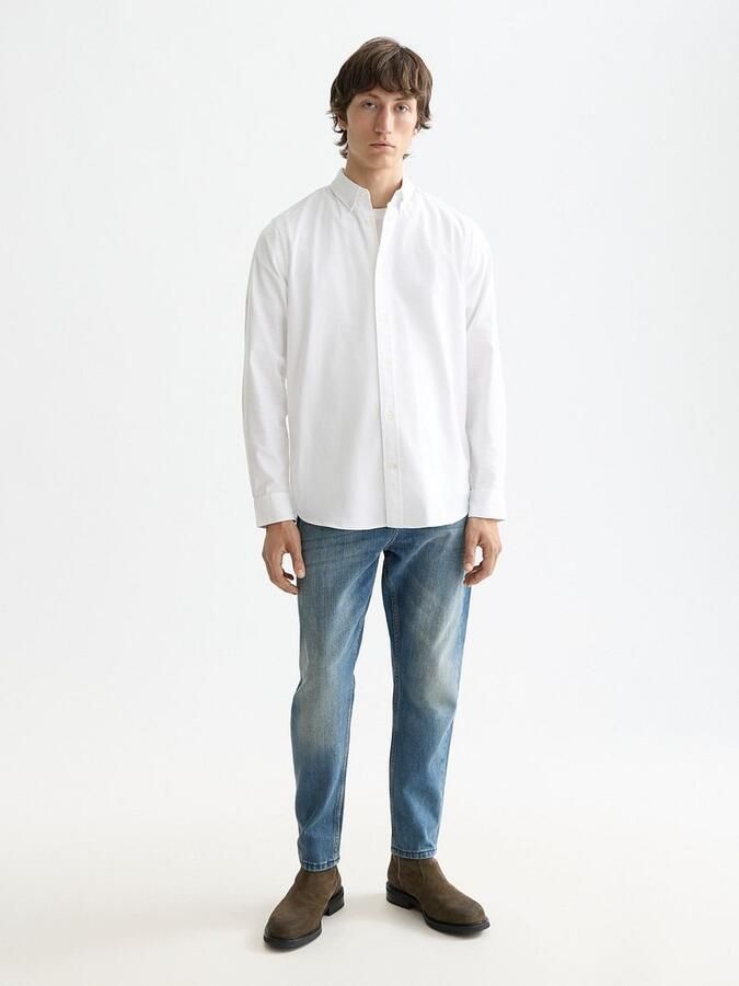 Scotch & Soda Overhemd Lange Mouw Scotch & Soda Core Oxford Overhemd Wit - Foto 7