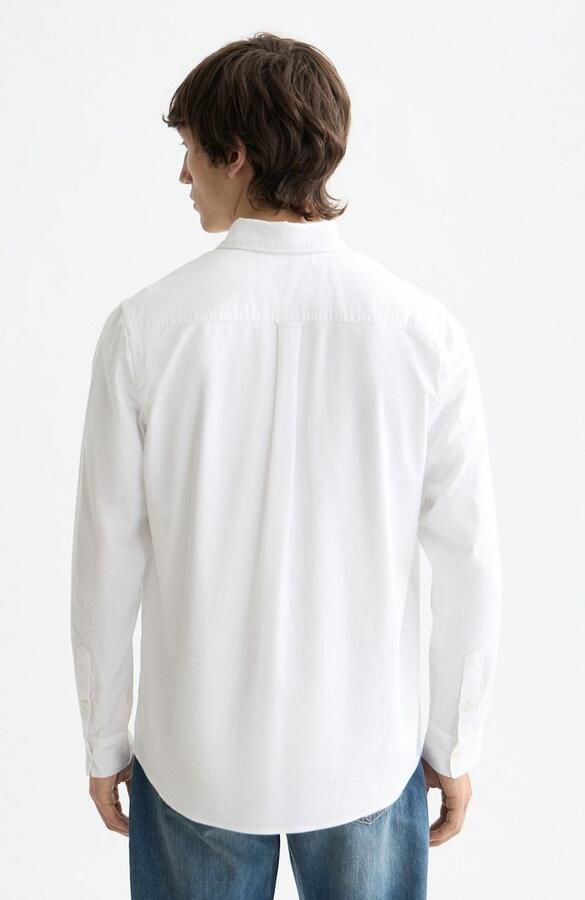 Scotch & Soda Overhemd Lange Mouw Scotch & Soda Core Oxford Overhemd Wit - Foto 9