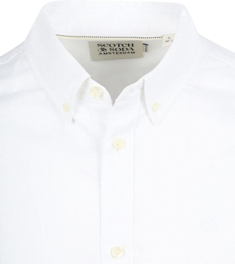 Scotch & Soda Overhemd Lange Mouw Scotch & Soda Core Oxford Overhemd Wit - Foto 6