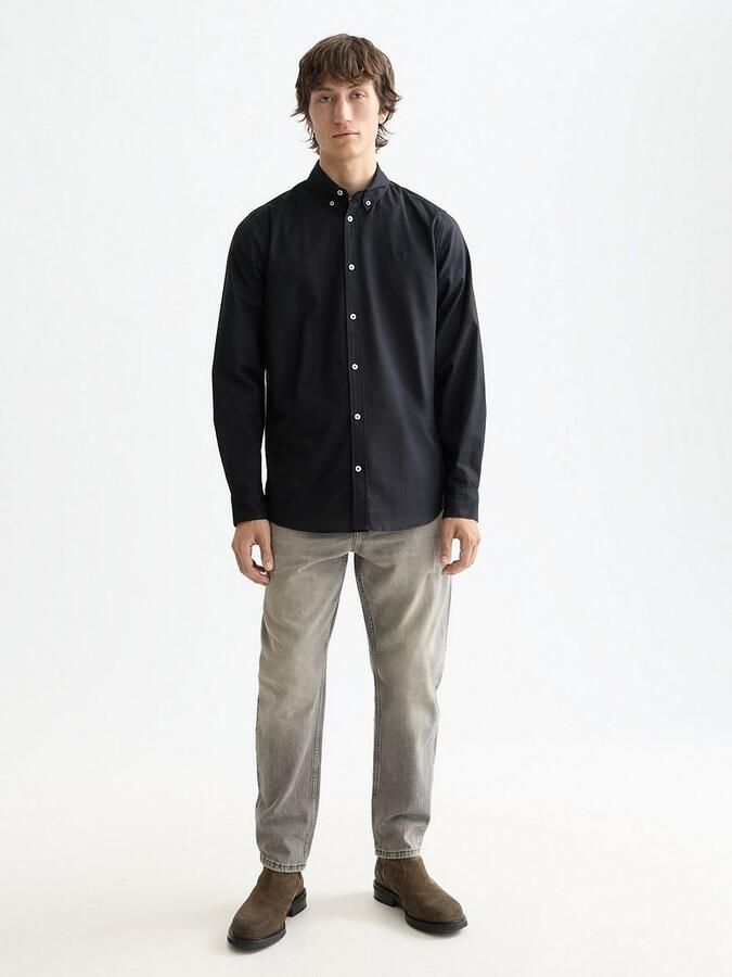 Scotch and Soda Core Oxford Overhemd Zwart - Foto 4